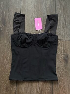 NWT edikted mesh corset top